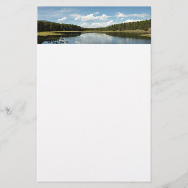 Swan Lake II at Grand Teton National Park Stationery (Front)