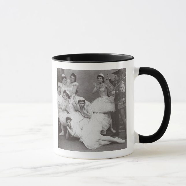 Swan Lake, Mariinsky Theatre, 1895 (b/w photo) Mug (Right)