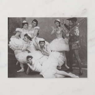 Swan Lake, Mariinsky Theatre, 1895 (b/w photo) Postcard