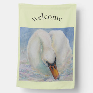 Swan Lake Maureen Girard Sea Shore Welcome House Flag
