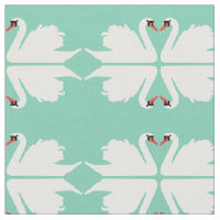 Swan Lake Mirror image Fabric