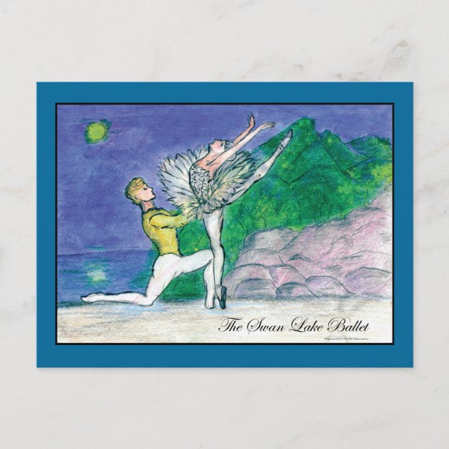 Swan Lake Odette Postcard (Front)