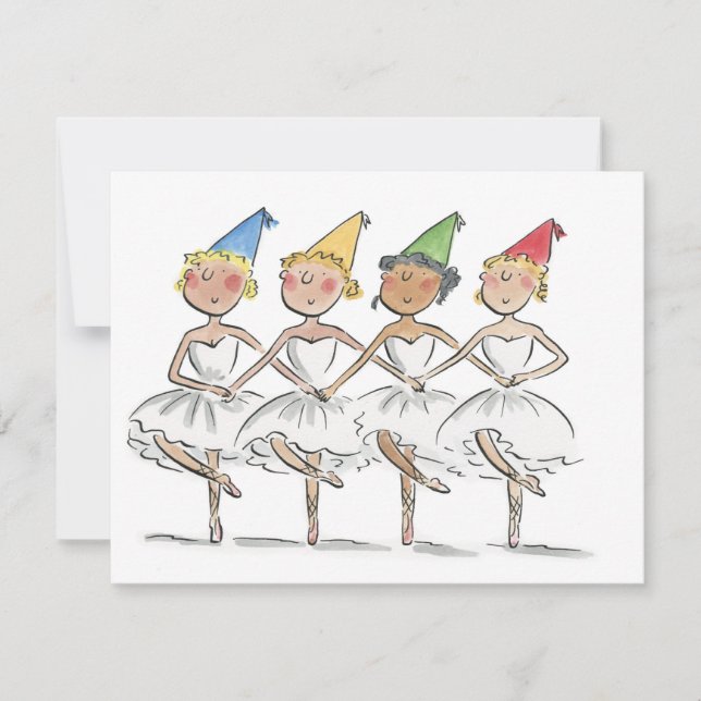 Swan Lake Party Invitation (Front)