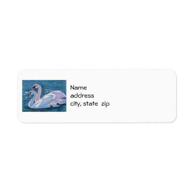 Swan Lake Return Address Labels (Front)