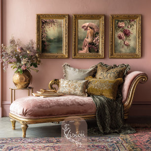 Swan Lake Romance, Portrait, Bird & Floral Wall Art Sets