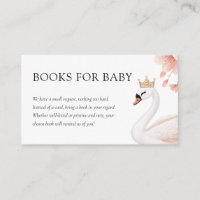 Swan Little Princess Baby Shower Books