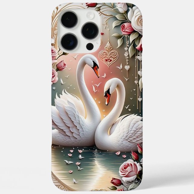 Swan Love Case-Mate iPhone Case (Back)