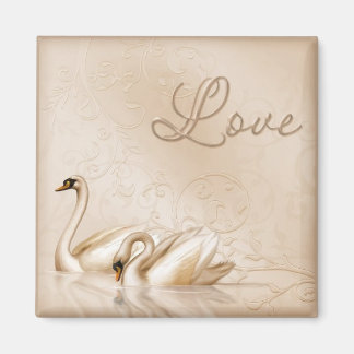 Swan Love Magnet