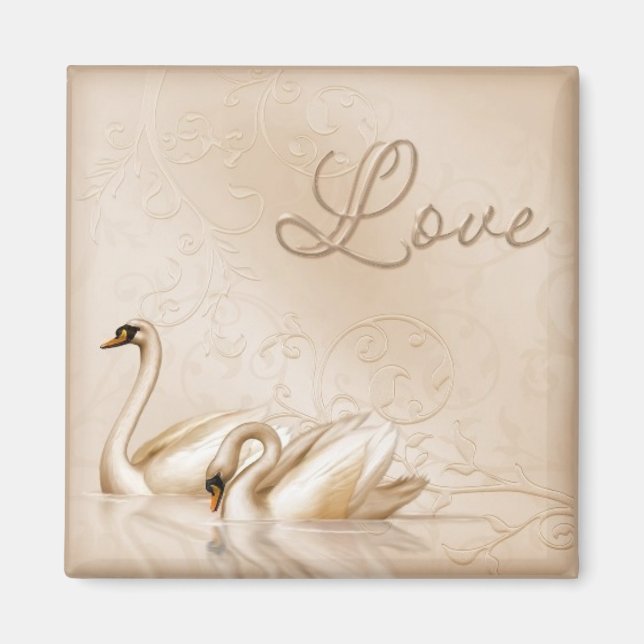 Swan Love Magnet (Front)