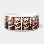 Swan Lovers  Bowl<br><div class="desc">All cute pastel pastry,  food and sweet confections with a tea party setting,  tea cups,  pastries,  candle drum,  swan,  bird,  cat,  butterfly,  bee,  dragonfly,  cute things and etc</div>