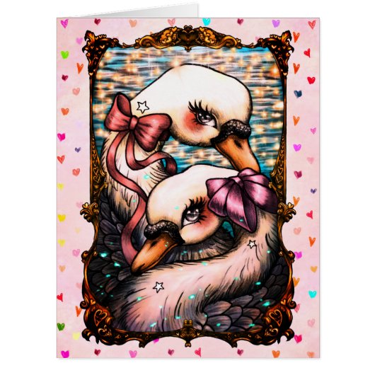 Swan lovers cards (Front)