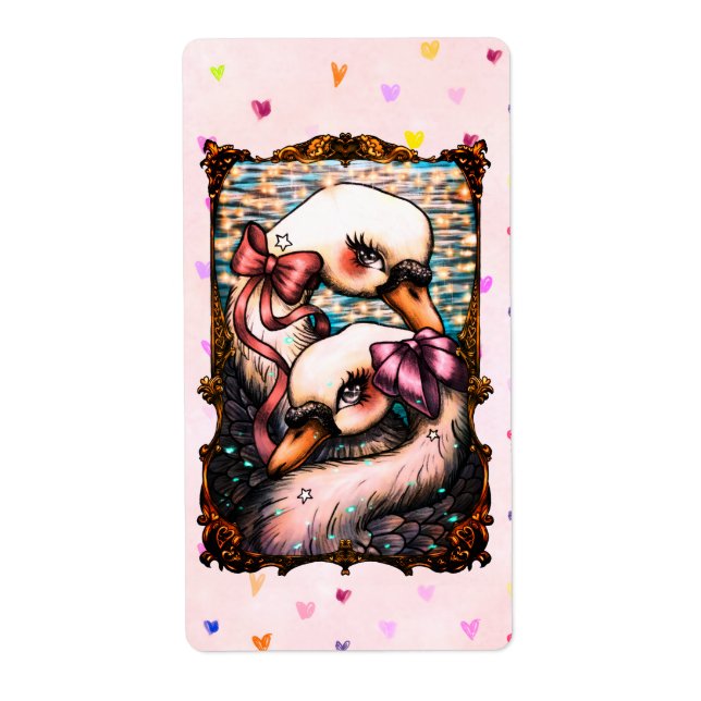 Swan lovers label (Front)