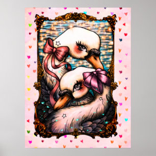 Swan Lovers Poster