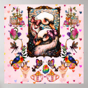 Swan lovers poster
