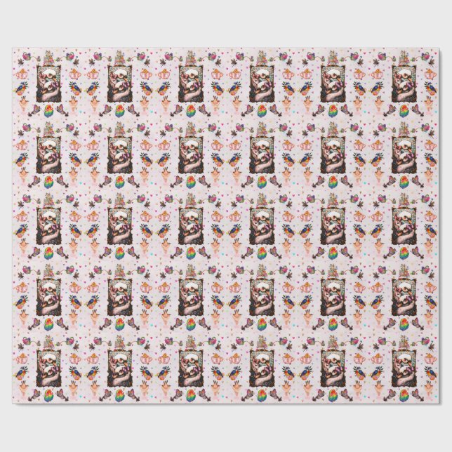 Swan Lovers Wrapping Paper (Flat)