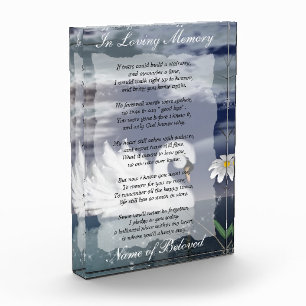 Swan Loving Memory Prayer Award