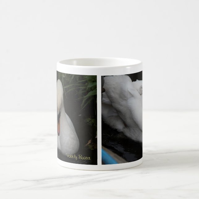 Swan mug that changes colour (Center)