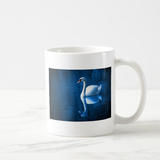 Swan on Lake Coffee Mug (Right)