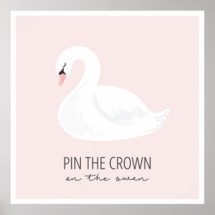 SWAN- Pin the Crown on the Swan Poster
