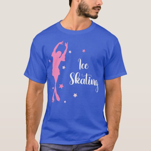 Swan Pink Lake Ice Skating Dance Figure 1 T_Shirt