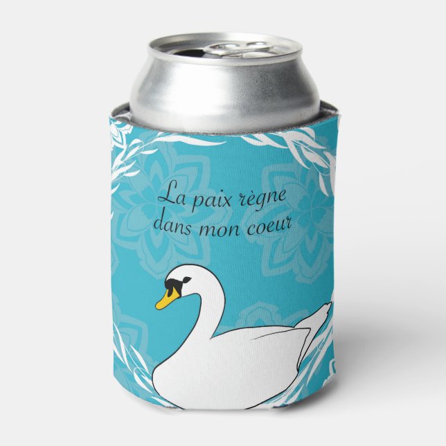 swan positive affirmation quote can cooler (Can Front)