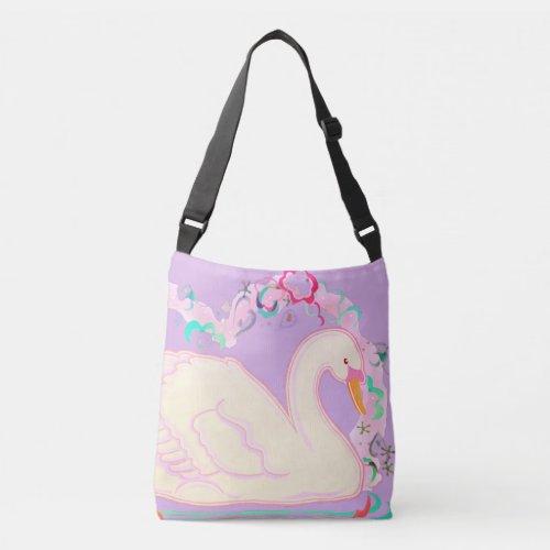 Swan Princess All_Over_Print_Tote_Bag Crossbody Ba Crossbody Bag