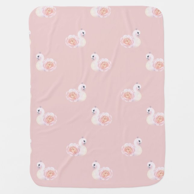 Swan Princess  Baby Blanket (Front)