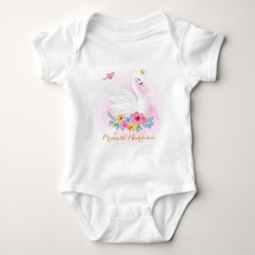 Swan Princess Baby Bodysuit