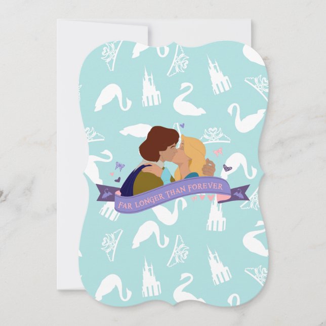 Swan Princess birthday card invite (Front)