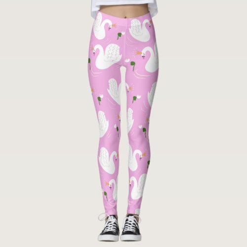 Swan Princess Leggings