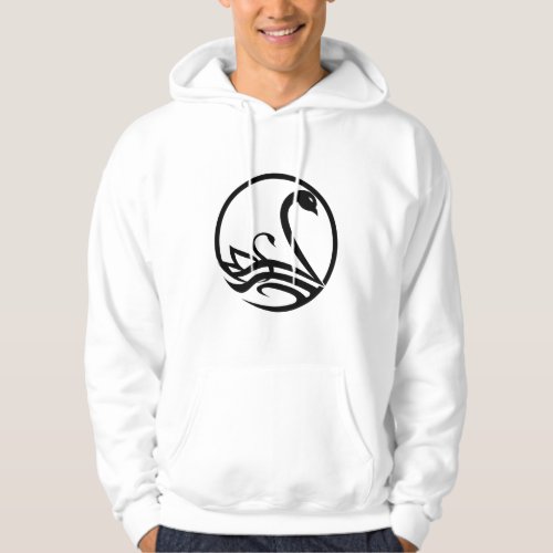 swan princess logo swan Illustration Hoodie