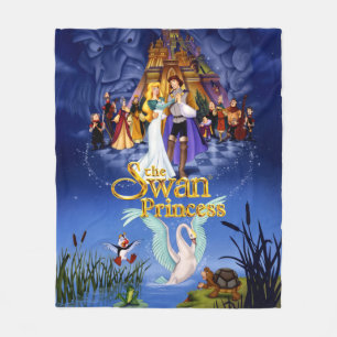 Swan Princess Movie Poster Fleece Blanket