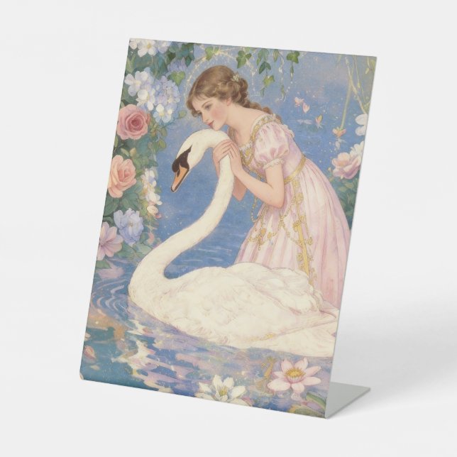 Swan Princess Pedestal Sign (Front)