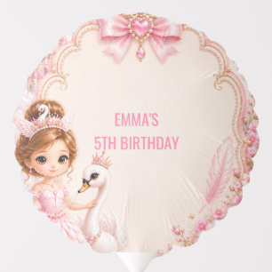 Swan Princess Pink Fairy Tale Birthday Balloon