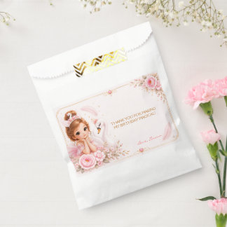 Swan Princess Pink Fairy Tale Birthday Party Favor Bag
