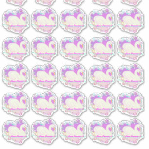 Swan Princess (sheet) contour stickers