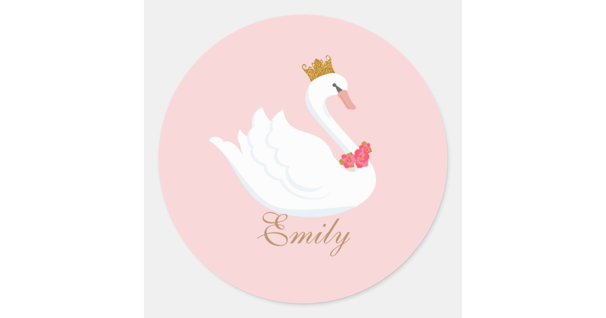 Swan Princess Sticker | Zazzle