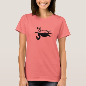 Swan Reflection By Flower Fly T-shirt by SusanNuyt at Zazzle