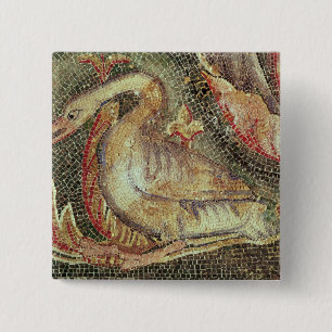 Swan, restored c.1200 pinback button