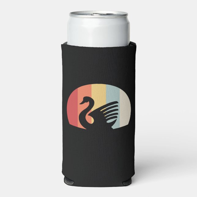Swan Retro Seltzer Can Cooler (Seltzer Front)