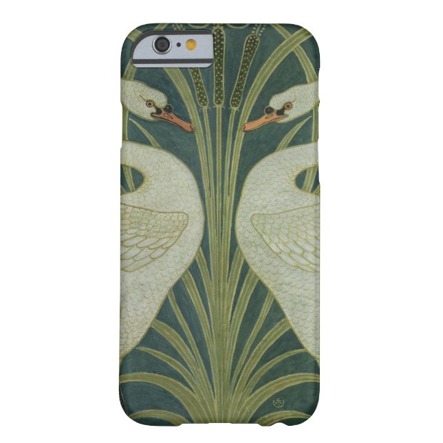 'Swan, Rush and Iris' wallpaper design Case-Mate iPhone Case (Back)