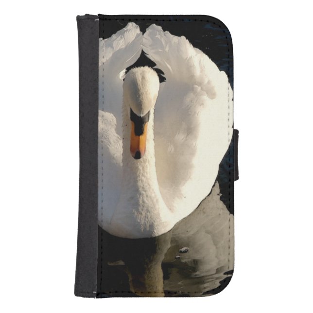 Swan Samsung Galaxy Wallet Case (Front)