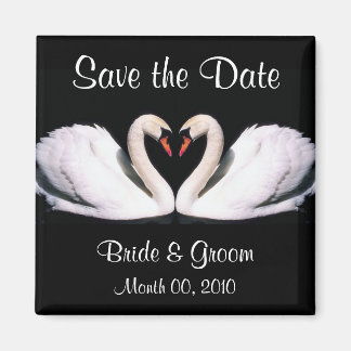 Swan Save the Date Magnets