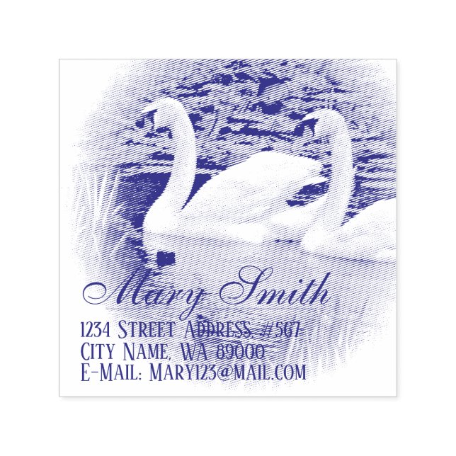 Swan Self-inking Stamp (Design)