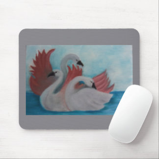 Swan Show Mouse Pad