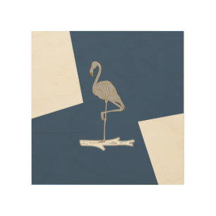 Swan, simple design wood wall art