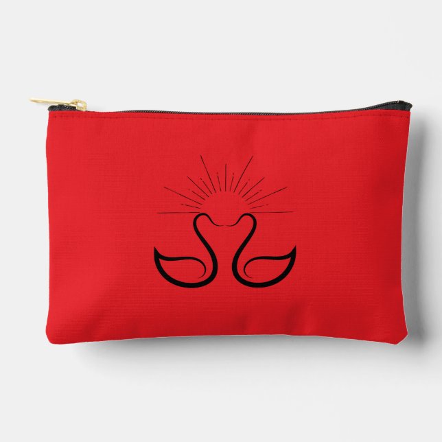 Swan Small Accessory Pouch (Front)