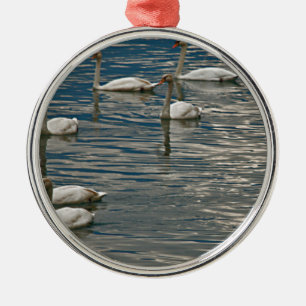 Swan Song Metal Ornament