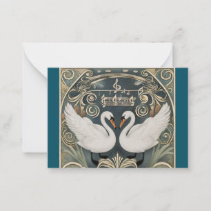 Swan Song Note Card