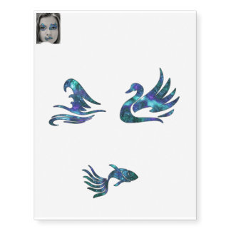 Swan Song Sky - Fantasy Make Up Kit / Face Paint Temporary Tattoos